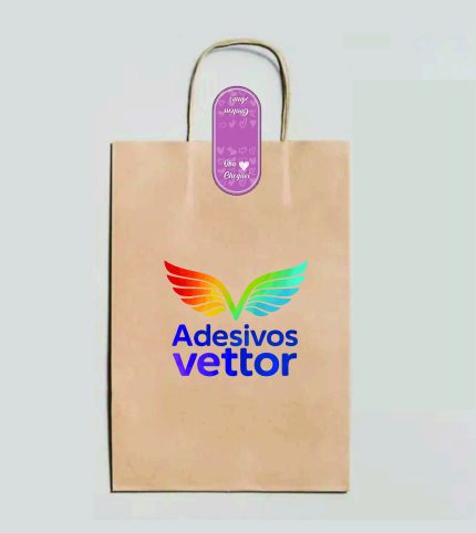 Adesivo Fecha Sacola 4x7cm